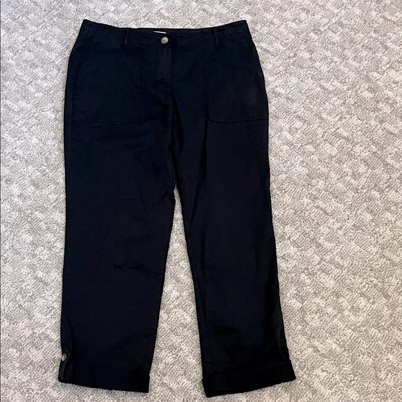J.Jill Women’s Navy Pima Stretch Straight Chino—10 - Picture 2 of 9